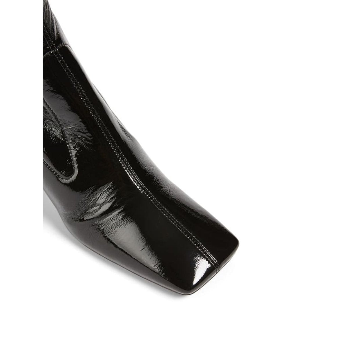 Тechnical Patent Leather Ankle Boots