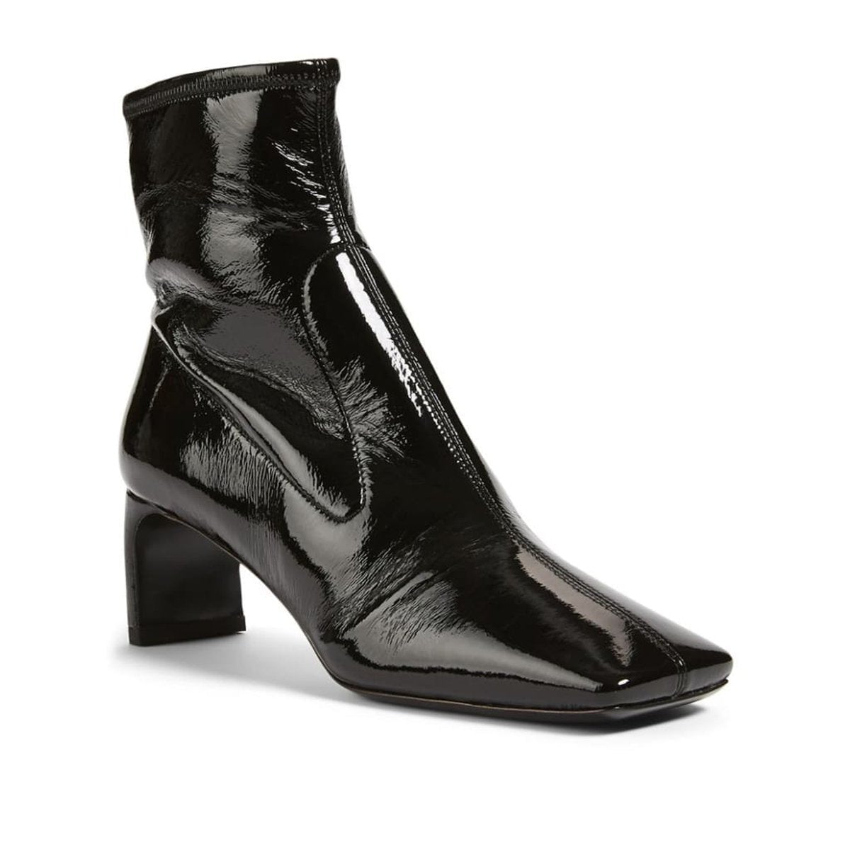 Тechnical Patent Leather Ankle Boots